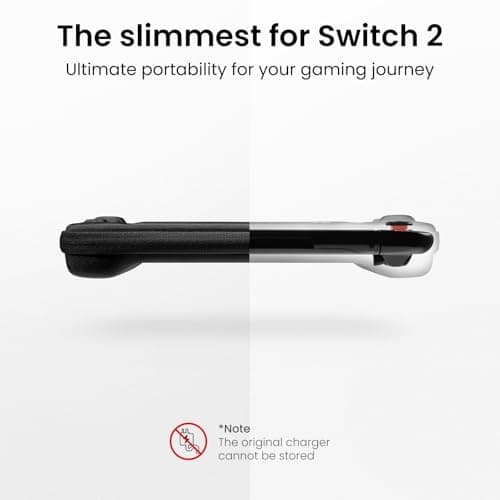 tomtoc Slim Carrying Case for Nintendo Switch 2 Model 2025, Odorless Felt Protective Hard Shell with 12 Game Card Slots, Portable Travel Storage Case with Original Patent and Military Grade Protection — view 2