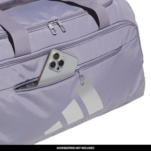 adidas Defender 5 Duffel Bag for Sports, Gym and Travel, Slate Grey/Silver Metallic, OSFA — view 2
