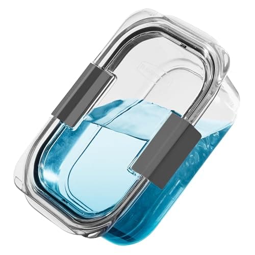 Rubbermaid Brilliance Tritan Plastic Food Storage Containers BPA Free Airtight Lids Ideal for Lunch Meal Prep & Leftovers Set of 5 (3.2 Cup) — view 2