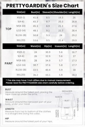 PRETTYGARDEN Women's Two Piece Lounge Set 2026 Summer Casual Oversized Shirts Biker Shorts Matching Airport Travel Outfit (Black,Large) — view 5