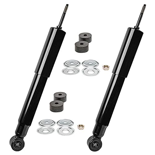 Detroit Axle - Front Rear Shock Absorbers for 2001-2010 Chevrolet Silverado 2500 HD Sierra 2500 HD 1500HD, 1999-2004 Silverado Sierra 2500 Complete Shock Absorbers Replacement Shocks Assembly — view 3