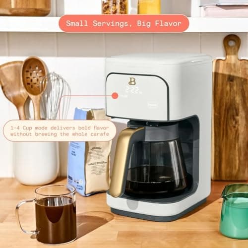 12-Cup Programmable Drip Coffee Maker, 24-Hour Auto Brew Timer, Strength Control (Regular/Gourmet/Bold), Keep Warm 4 Hours, Pause & Serve, Auto-Clean Reminder, Glass Carafe — view 2