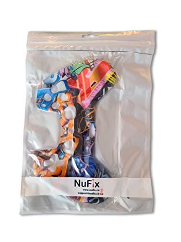 NuFix Controller Silicone Skin for Sony PS5 Thick Anti-Slip Grip (Graffiti) — view 2