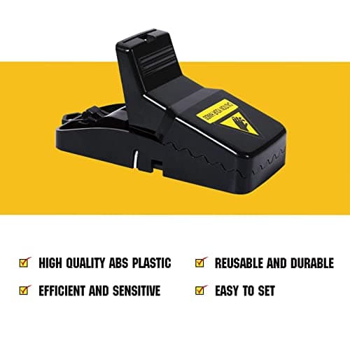 6 Pack Mouse Traps Indoor for Home,Mice Traps for House,Reusable Mouse Trap That Work,Small Mice Catchers for Home Indoor, Quick Set Mousetraps Effective — view 3