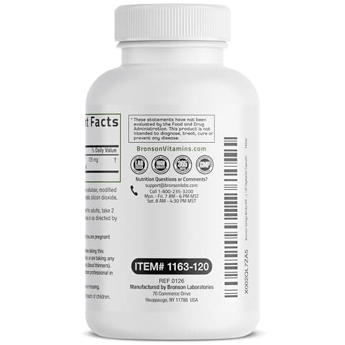 Bronson Ginkgo Biloba Extra Strength Brain & Memory Support 120 Capsules — view 6