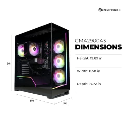 CyberPowerPC Gaming PC, AMD Ryzen 7 8700F, GeForce RTX 5060 Ti 8GB — view 2