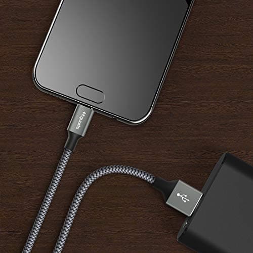 etguuds USB A to USB C Cable 6ft, 2-Pack, 3A Fast Charging Type C Charger Cord for iPhone 17 16 15 Pro Max 16e 17 Air, Samsung Galaxy S25 S24 S23 S22 S21 S20 A17 A16 A56 A55 Flip Fold, Gray — view 6