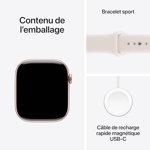 Apple Watch Series 11 [GPS 46mm] Smartwatch with Rose Gold Case and Light Blush Sport Band - S/M. Sleep Score, Fitness Tracker, Health Monitoring, Always-On Display, Water-Resistant — view 5