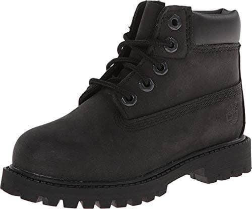 Timberland Kids 6-Inch Premium Boot, Black Nubuck, 6 M US Toddler