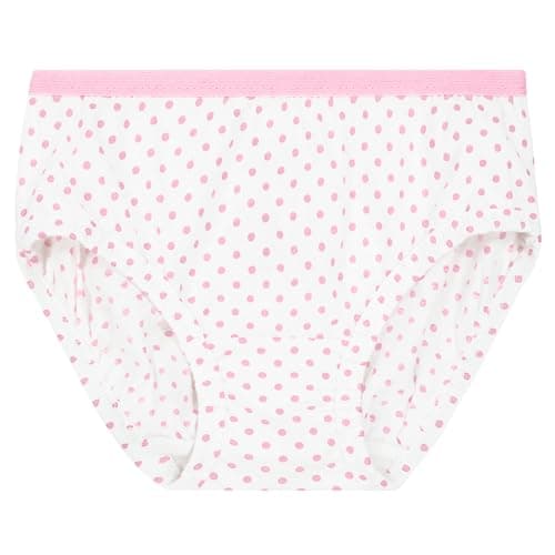 Fruit of the Loom Girls' Tag Free Cotton Brief Underwear Multipacks, Brief-20 Pack-Black/Pink/Grey, 8 — view 4