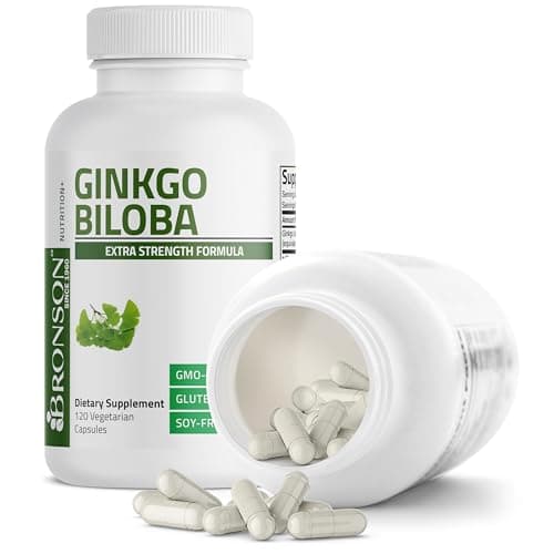 Bronson Ginkgo Biloba Extra Strength Brain & Memory Support 120 Capsules — view 5