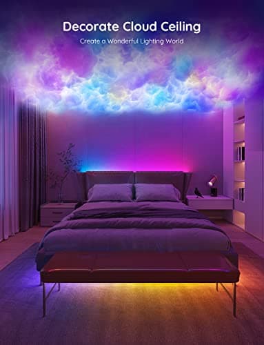 Govee RGBIC Strip Lights, Smart LED Lights for Home Decor, Bluetooth Lights APP Control, DIY Multiple Colors on One Line, Color Changing LED Strip Lighting Music Sync, 16.4ft for Bedroom Decor — view 2