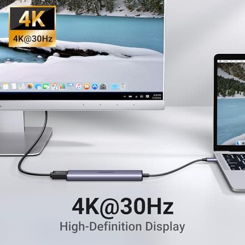 UGREEN USB C Hub 5 in 1 Multiport USB Adapter 4K HDMI, 100W Power Delivery, 3 USB-A Data Ports, USB C Dongle for MacBook Pro/Air M5/M4/M3/M2/M1, iPad Pro, iMac, iPhone 16 Pro/Pro Max, XPS, Thinkpad — view 4
