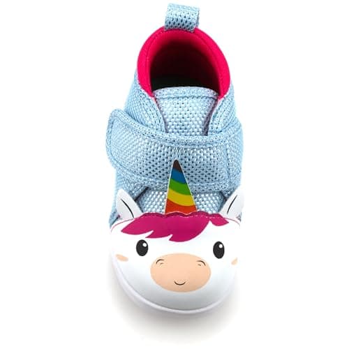 ikiki Squeaky Shoes for Toddlers with On/Off Squeaker Switch - Version 2-2025, Blue Unicorn V2, 7 Toddler — view 4