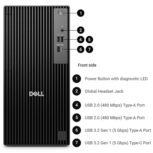 Dell Business Tower Desktop, Intel i5-14500 vPro, 8GB DDR5, 512GB SSD — view 3