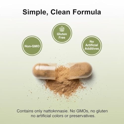 Nattokinase 10800 FU Supplement, 60 Capsules — view 2
