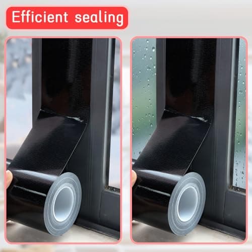 Window Sealing Tape, Window AC Insulation Tape, 3 Inch x 65 FT Black — view 4