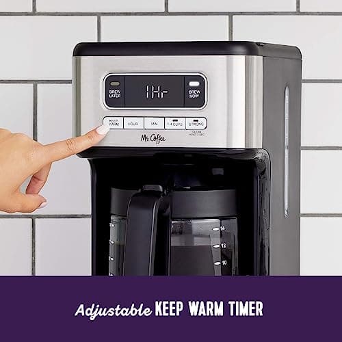 Mr. Coffee 14 Cup Programmable Coffee Maker Stainless Steel — view 6