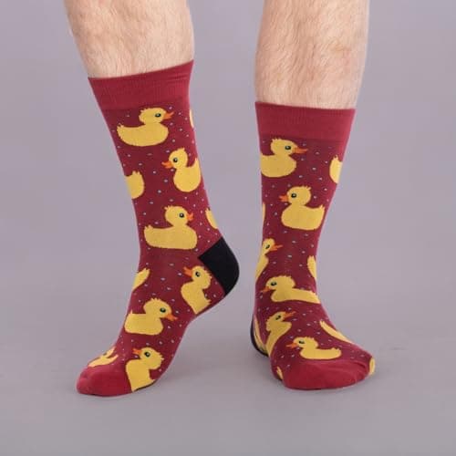 Good Luck Sock Men's Rubber Ducks Socks, Adult, Shoe Size 7-12 — view 2