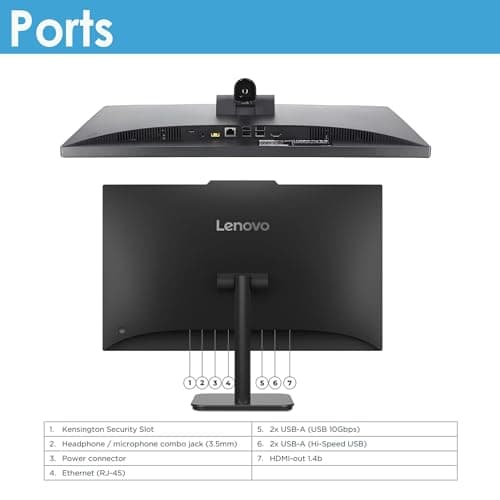 Lenovo IdeaCentre All-in-One Desktop Computer, 8GB RAM 512GB SSD — view 5