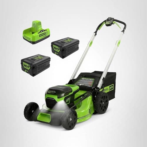 Greenworks 60V 21" Brushless (Self-Propelled) Cordless Lawn Mower, 2 x 4.0Ah Batteries (3/4 Acre, Rapid Charger, 4-in-1, LED Lights, IPX4) — view 12