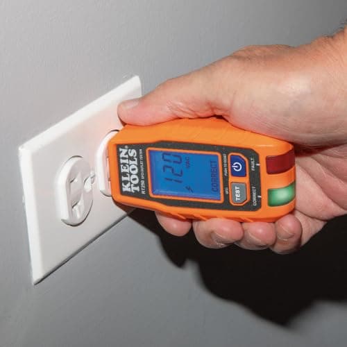 Klein Tools RT250 GFCI Outlet Tester with LCD Display, Electric Voltage Tester for Standard 3-Wire 120V Electrical Receptacles — view 5