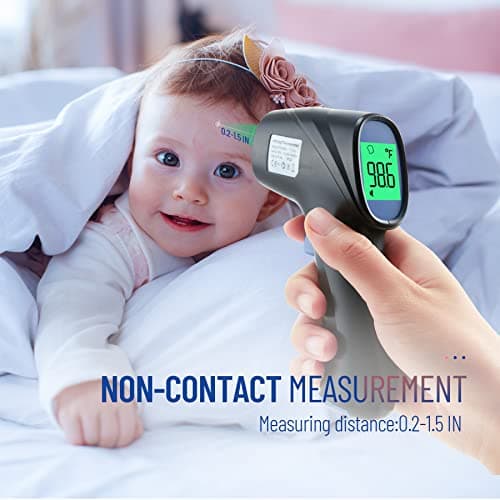 Forehead Thermometer for Adults and Kids, Digital Infrared Thermometer with Fever Alarm, Fast Accurate Results, Easy to use — view 7