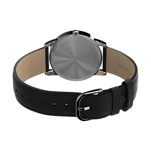 Timex Men's Easy Reader Classic 35mm Watch - Black Strap White Dial Silver-Tone Case — view 4