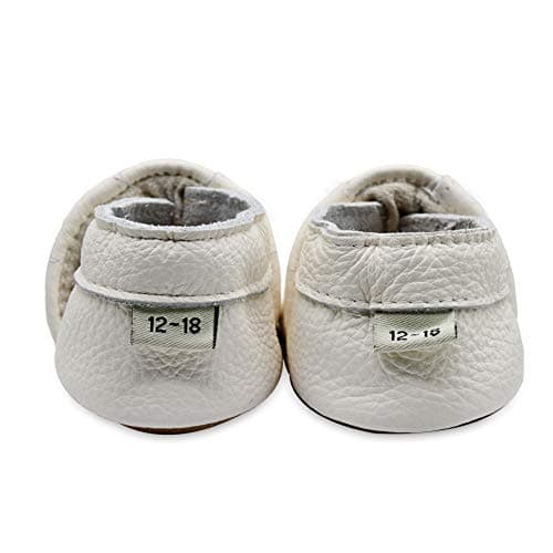 iEvolve Baby Shoes Baby Toddler Soft Sole Prewalker Baby First Walking Shoes Crib Shoes Baby Moccasins(White Sneaker, 6-12 Months) — view 4
