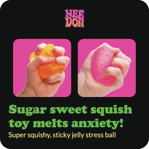 Schylling NeeDoh Gumdrop - Textured Sensory Toy with Super Solid Squish - 2.5" Tall - Colors May Vary (Pack of 1) — view 2