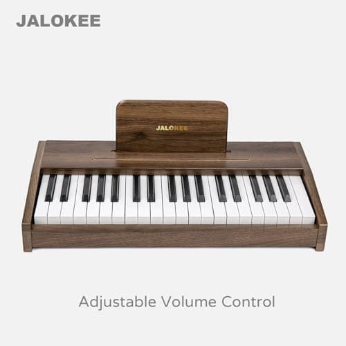 JALOKEE Kids Piano Keyboard, Digital Piano for Kids, Music Educational Instrument Toy, Wood Piano for Toddlers Girls Boys (Walnut, 37 Keys) — view 5