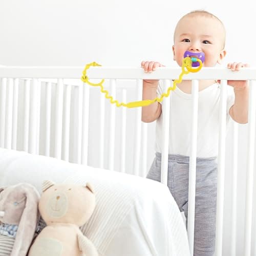 Toy Straps for Baby, Silicone Toy Straps for Stroller, Toy Safety Straps for Toy, Sippy Cup Straps, Adjustable Toy Holder for Stroller, High Chair - BPA Free (A-multi-5pk) — view 2