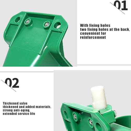 Automatic Waterer - 500ml Sheep Water Trough Feeder, Livestock Drinking Dispenser, for Sheep Goats Horses Dogs Cattle, Poultry Feeding Equipment Farm Use — view 2