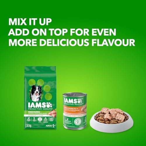 IAMS Proactive Health Minichunks Dry Dog Food – Crunchy Kibble for Adult Dogs – Chicken & Whole Grain Recipe – 1.50KG (3.3LB) Bag — view 10