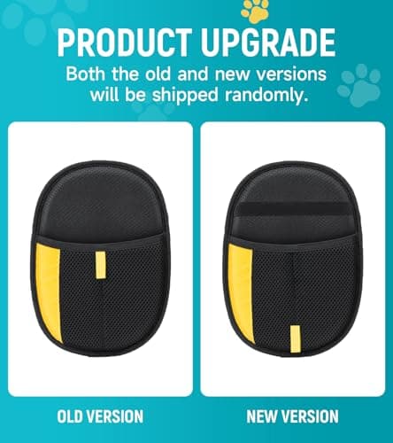 Bispoy Pet Hair Removal Glove for Dogs & Cats - Upgraded Reusable Electrostatic Pet Hair Glove, Pet Hair Remover Tool for Laundry, Couch, Carpet & Car Seat, Gentle Grooming Mitt — view 2