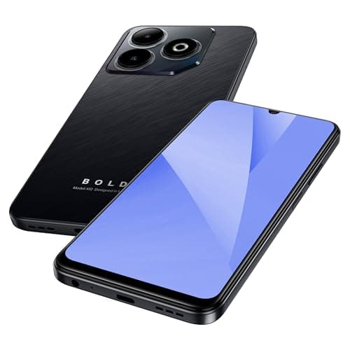 Bold K12 | 2025 | Unlocked | 6.8” HD+ 120Hz Infinity Display | 50MP Main + 8MP Selfie Cameras | 128GB Internal Storage | US Version | US Warranty | Black Blue — view 4
