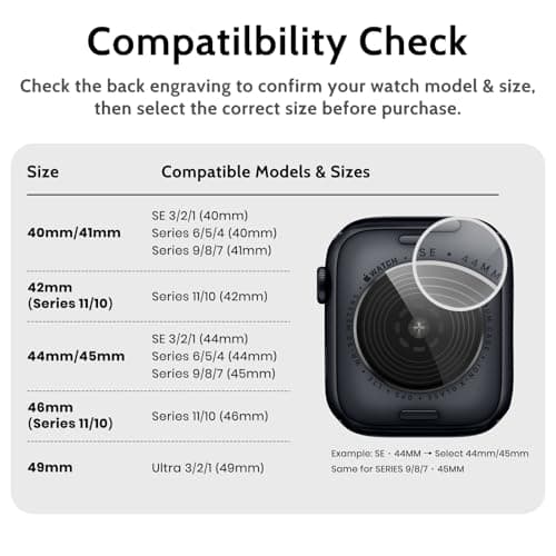 amBand Bands Compatible with Apple Watch 9/8/7/6/5/4 & SE 3/2/1 45mm/44mm Case for Men, M1 Sport Series Rugged Case Protective Cover for iWatch SE3/SE2/6/SE/5/4 44/45 mm Men Black — view 6