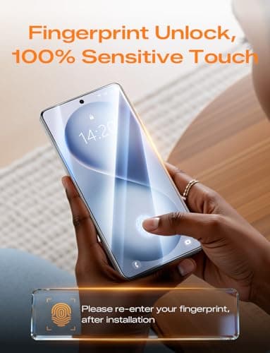 MAGIC JOHN 2PACK 3rd Gen for Samsung Galaxy S26 Ultra Screen Protector, One-Pull Easy Install, Smooth Touch, Auto-Align Screen, Support Fingerprint Unlock, 9H Glass, Anti-Scratch — view 5
