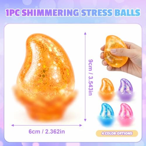 Drop Squishy Stress Balls,Raindrop Squishy Cube Squishies Anxiety Stress Relief Ice Squishy Malt Balls,Soft Sensory Calming Toys for Kids Teens, Party Favors & Classroom Prizes for Kids - Orange