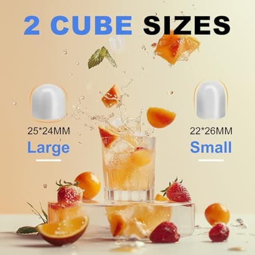 NEWBULIG Ice Makers Countertop with Handle, Portable Ice Machine — view 5