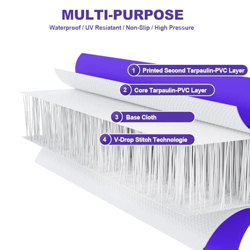 FBSPORT Inflatable Gymnastics Air Tumbling Track Mat Purple Black Length 13ft Thickness 4 inches, Air Tumble Track Mat with Electric Air Pump for Home Use Training Cheerleading Yoga Water Gym Park — view 7