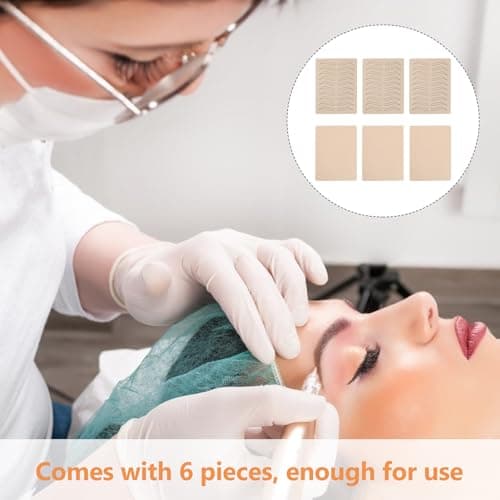 LALADEFIEE Tattooing Practice Skin 6Pcs Brow Sheets Non Ink for Eyebrow Tattoo and Shading Practice — view 4