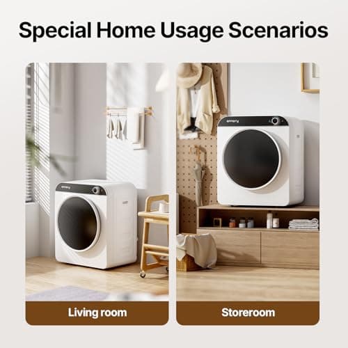 Effidry 110V Portable Clothes Dryer 830W Compact Laundry Dryers 2 cu.ft Electric Machine with Stainless Steel Tub for Apartment,RVs,Dorms,12LBS drying machine Clothing Dryer secadora portatil de ropa — view 4