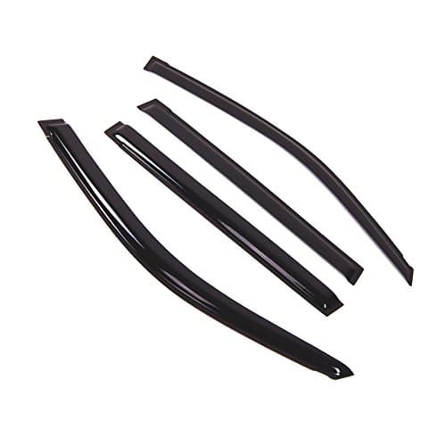 Tuningpros WD2-847 Dark Smoke 4 Pcs Set Window Visor (Outside Mount) Deflector Rain Guard Compatible with 2010-2016 Lexus GX460