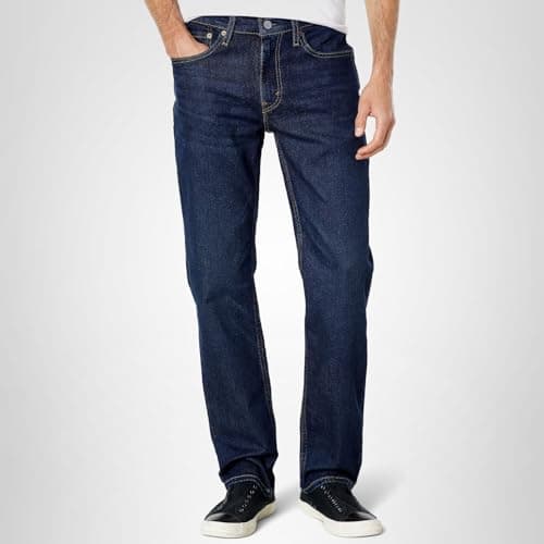 Levi's Men's 514 Straight Jean, Clean Run-Dark Indigo, 36Wx32L — view 5