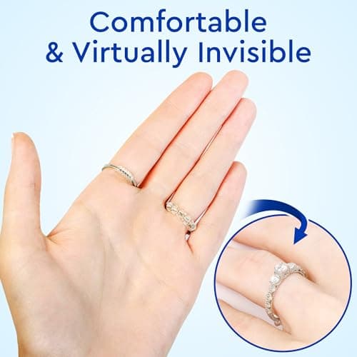 Ring Sizer Adjuster for Loose Rings - 12 Pack, Guards, Spacers & Tighteners, Fits Bands Up to 6mm, Reduces Size by 0.5-1.5, Invisible Design for Women & Men by 5 STARS UNITED — view 5