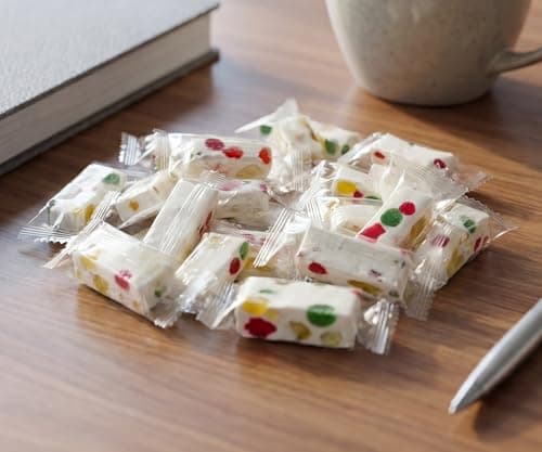Jube Nougat Candy - 8 oz Soft Chewy Nougat with Fruity Jelly Pieces, Individually Wrapped, Creamy Milk Snack, Colorful Fruit, Bulk Sweet Treat — view 5