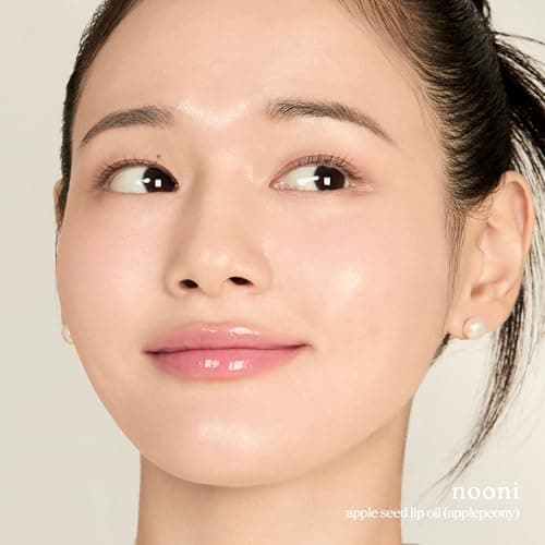 NOONI Vegan Korean Appleseed Lip Oil - Applepeony | Lip Stain, Long Lasting Hydration, Plumping, Moisturizing for Dry Lips, Peony Extract, Lip Gloss Makeup, 0.12 Fl. Oz. Baby Pink, Gifts for Women — view 6