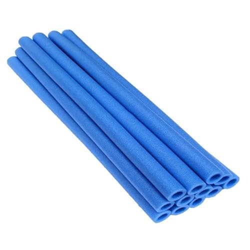 12Pcs Trampoline Pole Foam Sleeves, 34.64 Inch/88CM Waterproof Round Tube Protective Trampoline Spring Cover Padding, Protective Trampoline Spring Cover Padding for Indoor and Outdoor (Blue) — view 2