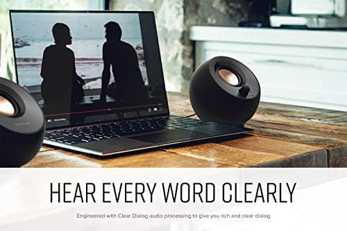 Creative Pebble V3 Minimalistic 2.0 USB-C Desktop Speakers with USB Audio, Clear Dialog Enhancement, Bluetooth 5.0, 8W RMS with 16W Peak Power (Black) — view 3